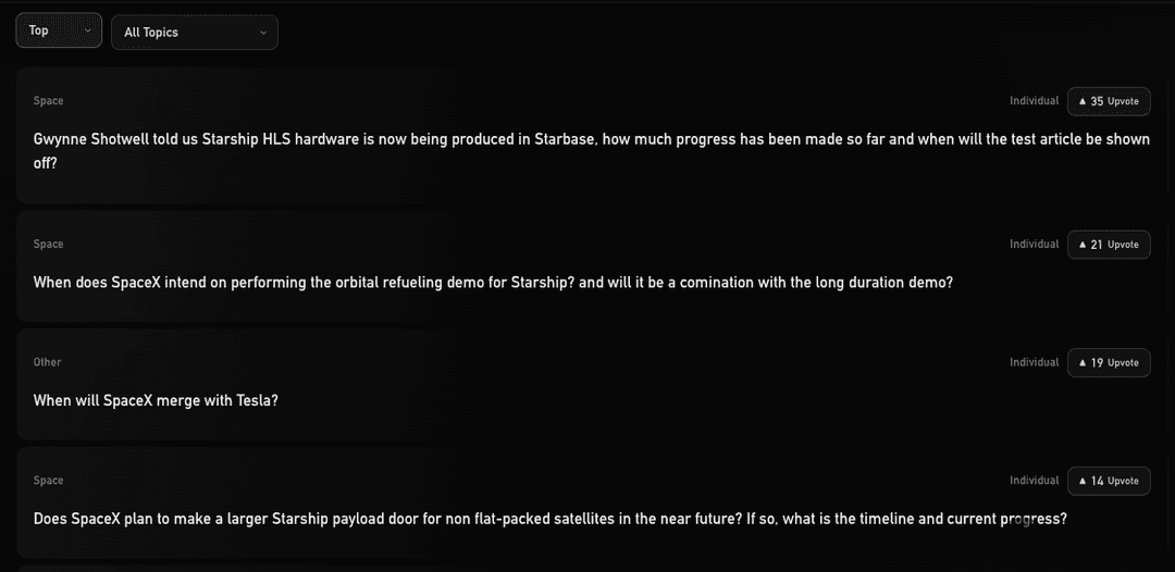 “SpaceX何时与特斯拉合并”成为SpaceX Q3财报问答最被期待的问题之一