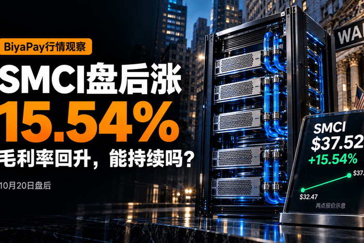 BiyaPay行情观察：SMCI盘后涨超15%，AI服务器毛利率回升，能否持续？