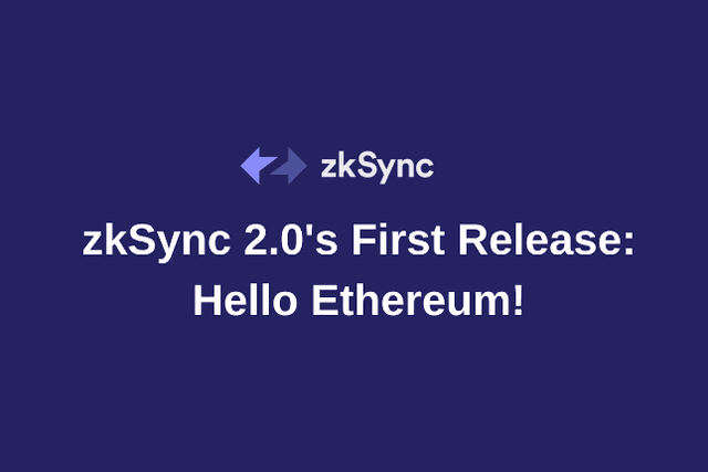 zkSync 2.0：你好，以太坊