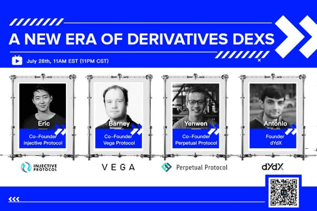 Injective、Perpetual Protocol、dYdX与Vega共话衍生品DEX未来