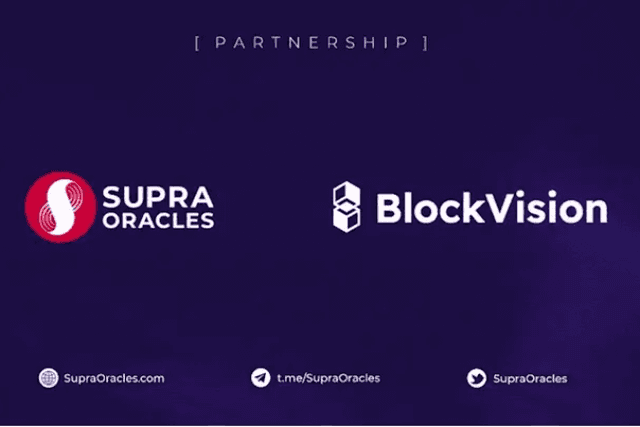 SupraOracles与BlockVision达成合作