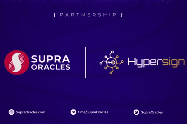 SupraOracles与去中心化数字身份协议Hypersign达成合作
