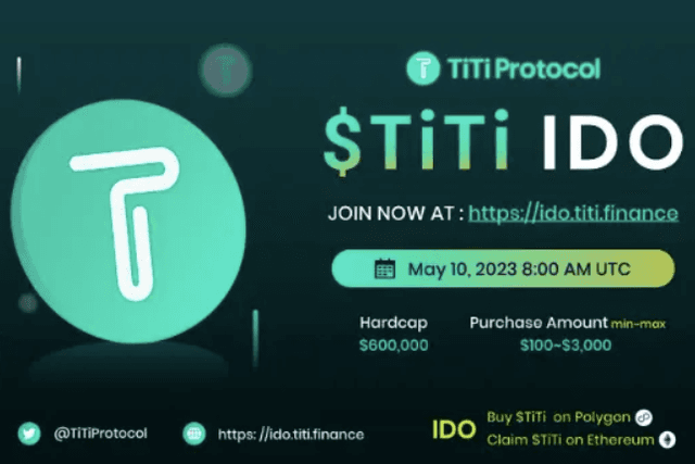 去中心化稳定币协议TiTi Protocol计划将在未来几周登陆以太坊主网