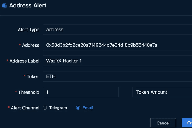 WazirX黑客继续处理代币，3地址已累计61750 ETH