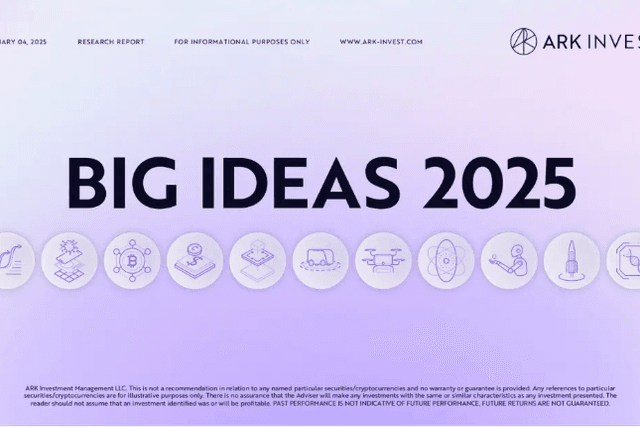 ARK Invest 2025报告：木头姐如何看Crypto,、AI Agent与稳定币？