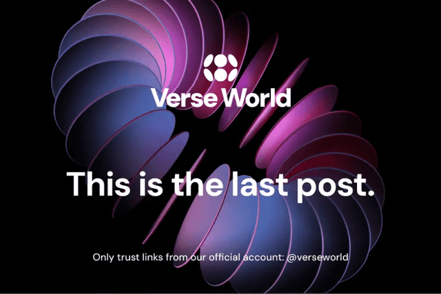 今晨1小时速通10亿，VR元宇宙概念项目Verse World是什么？