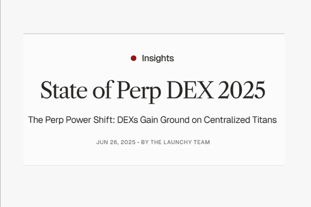2025 Perp DEX现状：发展势头强劲，交易额暴涨