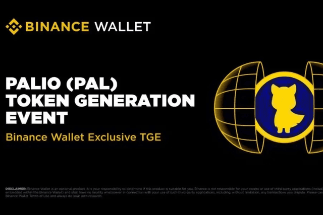 无VC无团队预留，PalioAI（PAL）TGE上线Binance Wallet