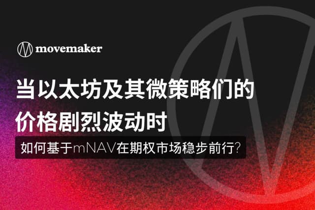 当以太坊及其微策略们的价格剧烈波动时, 如何基于mNAV在期权市场稳步前行?