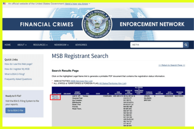 社交支付项目Metya获得美国MSB牌照与SEC注册备案,积极寻求全球合规