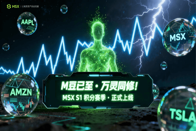 MSX积分赛季S1全攻略:如何通过RWA美股交易获取「双重Alpha」