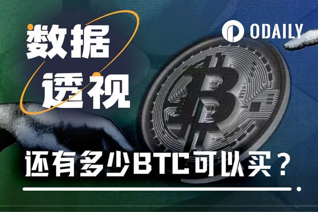 Strategy单周扫货1万枚BTC,市场上还能买到多少?