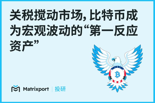 Matrixport投研:关税搅动市场,比特币成为宏观波动的“第一反应资产”