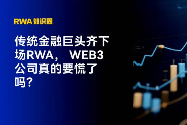 传统金融巨头齐下场RWA, Web3 公司真的要慌了吗?