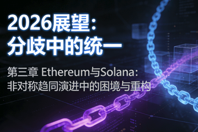 2026展望(三):Ethereum与Solana,非对称趋同演进中的困境与重构