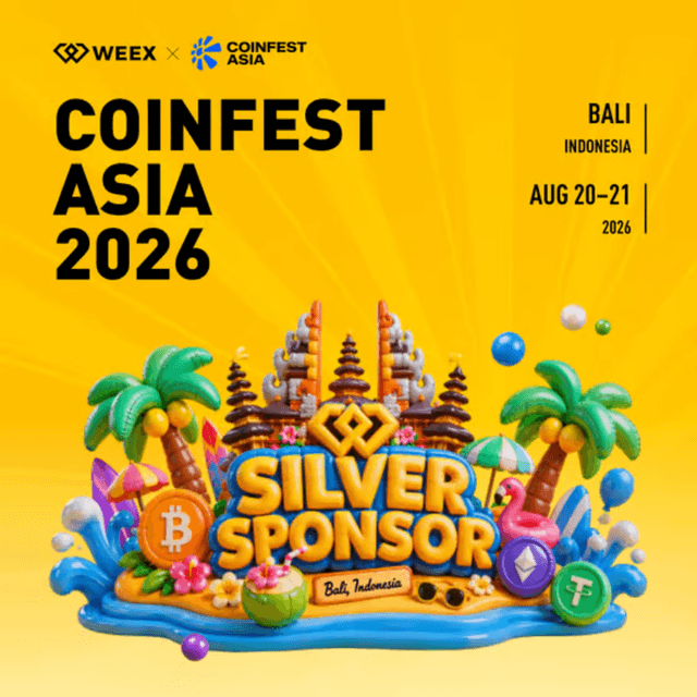 WEEX将亮相Coinfest Asia 2026,AI Trading Lounge 8月20日登陆巴厘岛
