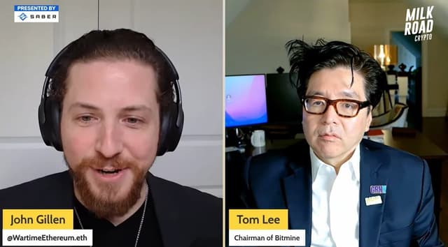 Tom Lee最新访谈:四大催化剂蓄势待发,ETH即将迎来历史性大逆转