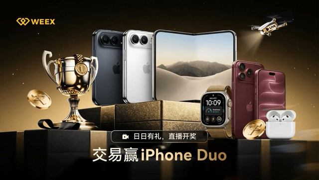 WEEX 14天合约交易大赛:每日瓜分5,000 USDT,再赢iPhone Duo 2TB
