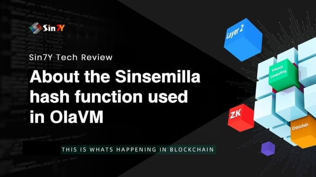 关于Sinsemilla哈希函数在OlaVM中的应用