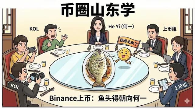 鱼头朝向何一,币圈也有山东学